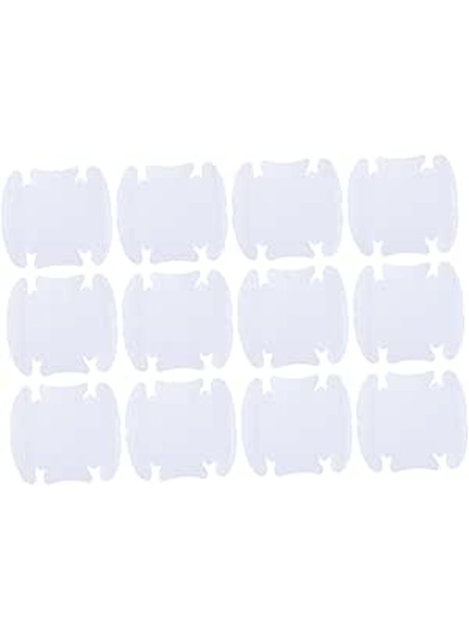 40 Transparent Car Door Handle Scratch Protector Film Self Adhesive High Viscosity Easy to Install Stickers Protective Cover - Image 1