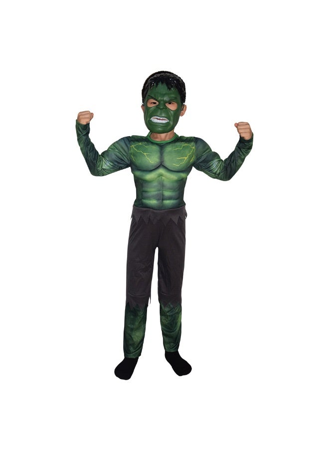 Halloween Hulk One-Piece Muscle Costume - Image 3