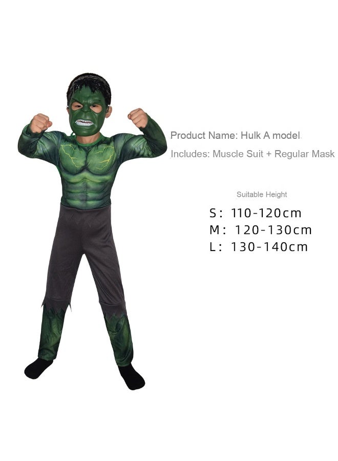 Halloween Hulk One-Piece Muscle Costume - Image 1