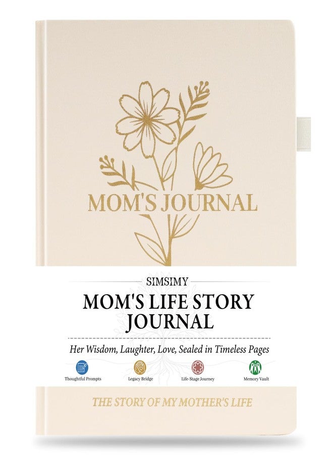 SIMSIMY Mom Life Story Book Journal, A Mother’S Guided Journal with Prompt Questions to Share Her Journey & Memories, Meaningful Family Keepsake Gift for Mother's Day, Birthday, Christmas from - Image 1