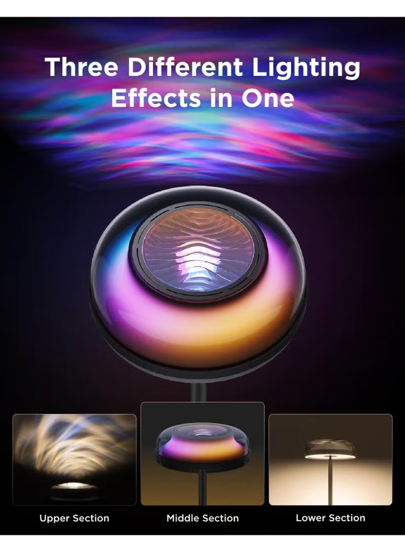 GoveeUplighter Floor Lamps Tri-Zone Independent, RGBIC Warm&Cold White Ripple Lighting Lamp Works with Matter and Alexa, 80+Scene Modes-	H60B0 - Image 3