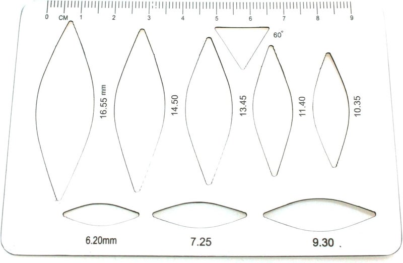 Surgical Template for Marking & Measuring Flexible Stainless Steel |