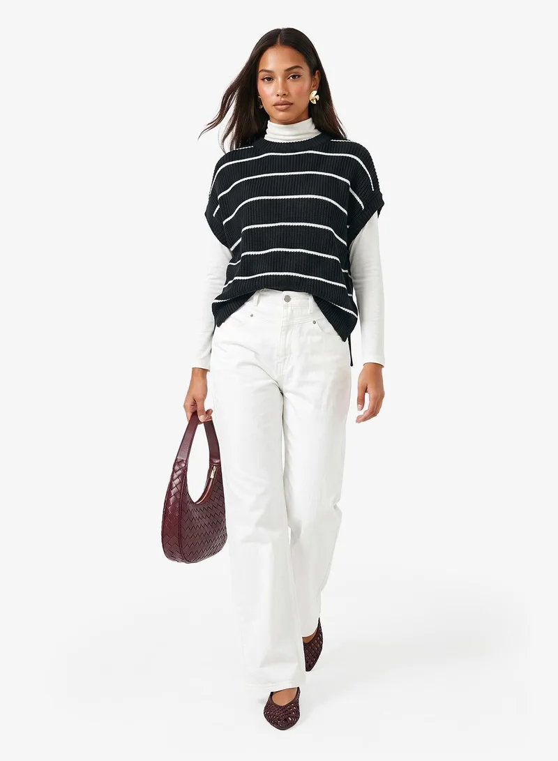 Ginger Crew Neck Stripe Sweater