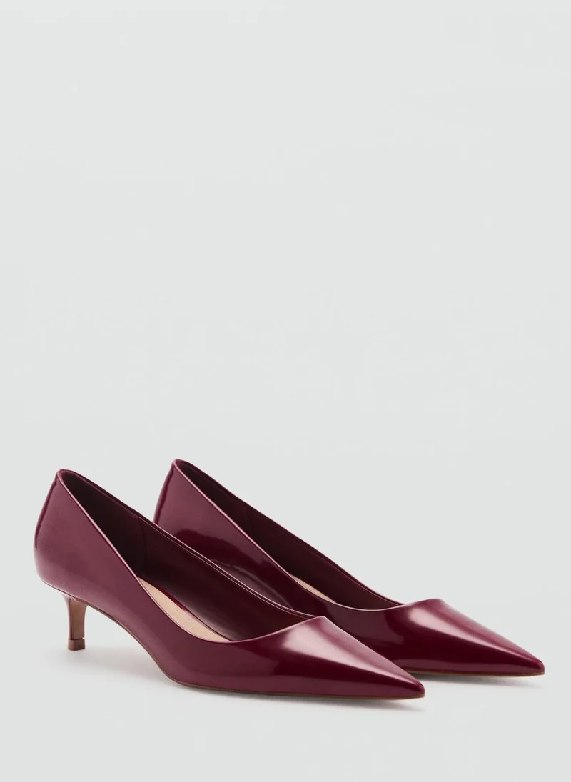 MANGO Kitten-Heel Pointed-Toe Shoes