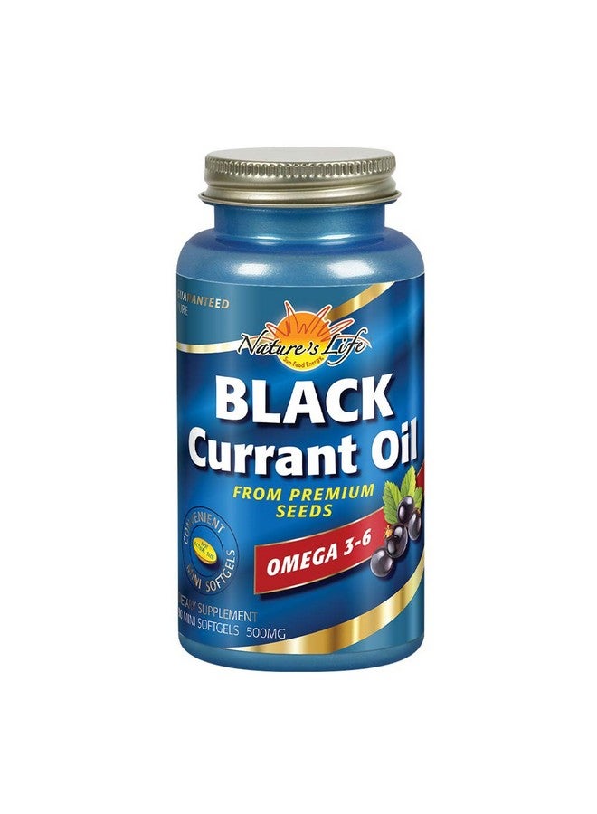 Nature's Life Black Currant Oil Minis 500 mg | with Omega 3-6 for Skin, Hair, Heart and Joint Health | 90ct - Image 2