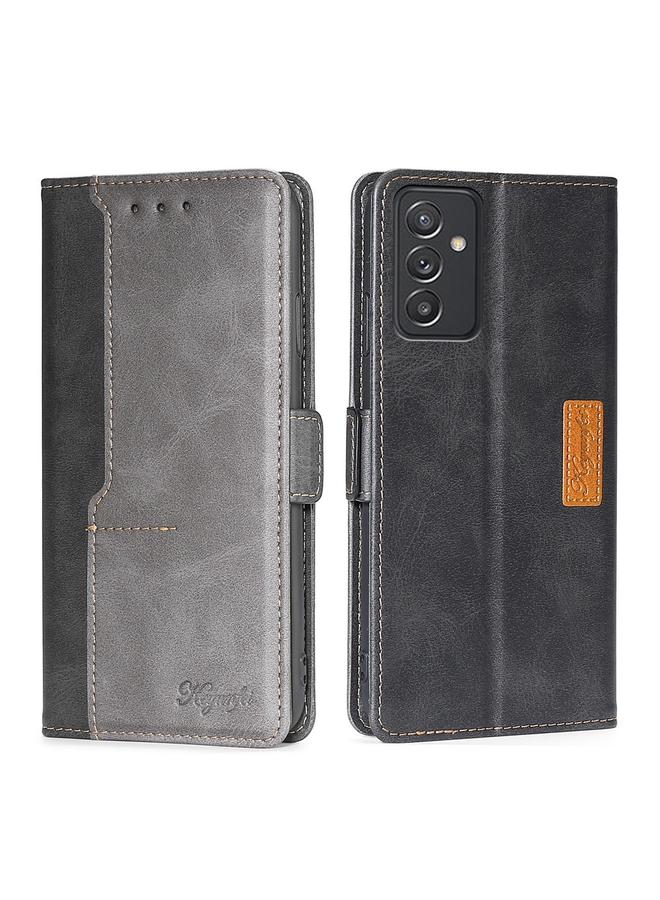 S-TOP Case For Samsung Galaxy A82 5G / Quantum 2 Retro Texture Contrast Color Buckle Horizontal Flip Leather Case with Holder - Image 1