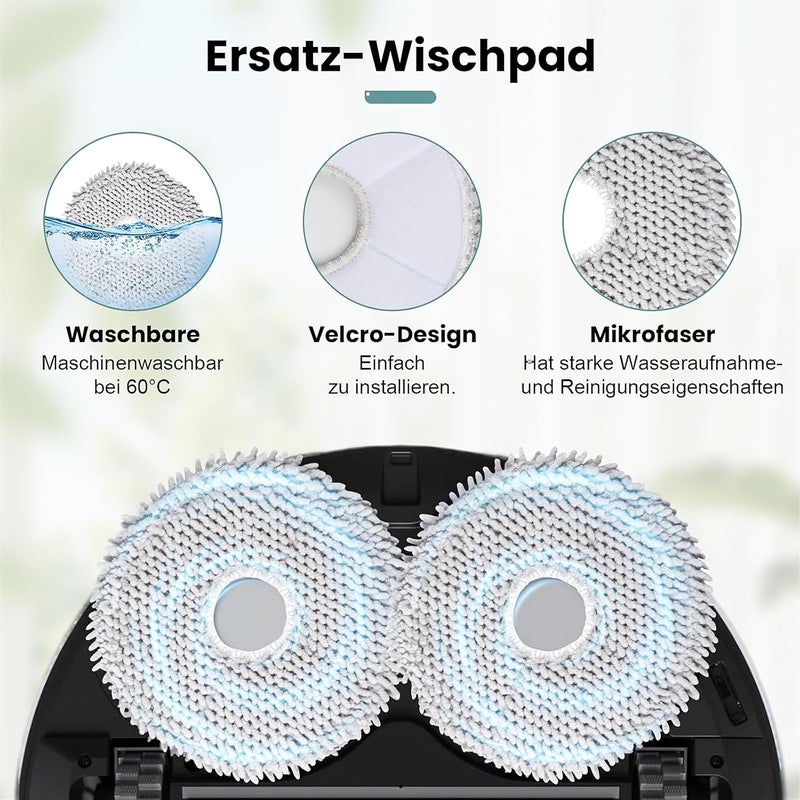 عبوة من 24 ملحقًا لمكنسة إيكوفاكس ديبوت T50 ماكس برو أومني/ماكس برو أومني جيل2 الروبوتية، قطع غيار تشمل فرشاة رئيسية واحدة، 6 أكياس غبار، 6 مناديل، 4 فلاتر، 6 فرش جانبية، فرشاة تنظيف واحدة - Image 5