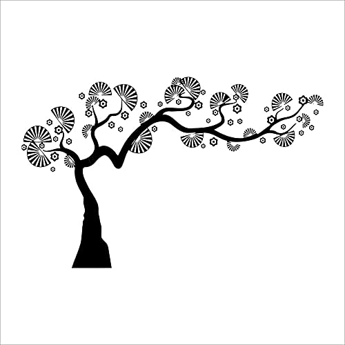 Byteon Multicolour Tree and Leaves Birds Air Conditioner Split Wall Sticker for ac Sticker PVC Vinyl Multicolour bsp1188 - Image 1