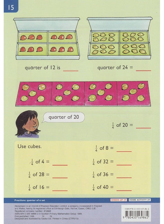 New Heinemann Maths Year 2, Money and Fractions Activity Book (single) - Image 2