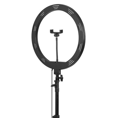 Osaka® 14Inch Professional LED Ring Light 15W Dimmable Lighting 2 Color Modes for Photo Shoot Video Shoot Live Stream Makeup Compatible with iPhone & Android Phones. - Image 5