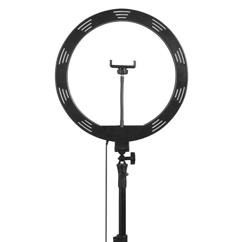 Osaka® 14Inch Professional LED Ring Light 15W Dimmable Lighting 2 Color Modes for Photo Shoot Video Shoot Live Stream Makeup Compatible with iPhone & Android Phones. - Image 4