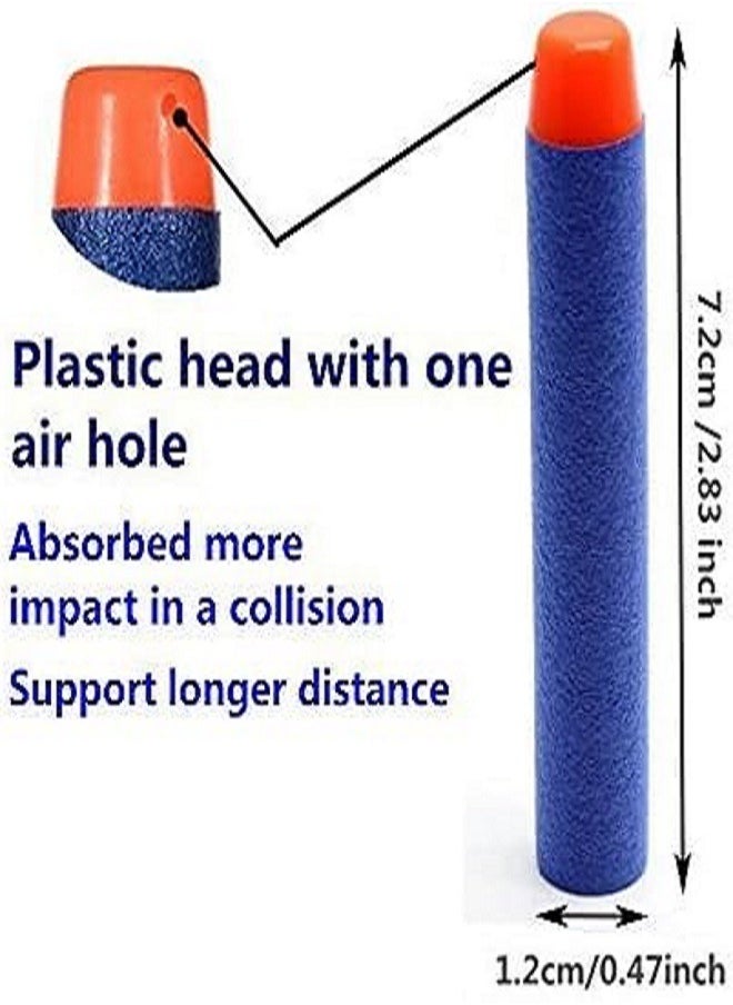 Generic Suction Bullet Foam Darts for Nerf Elite Blaster Guns (Pack of 50) - Blue Darts & Plastic Bullets  (Blue)  - Image 2