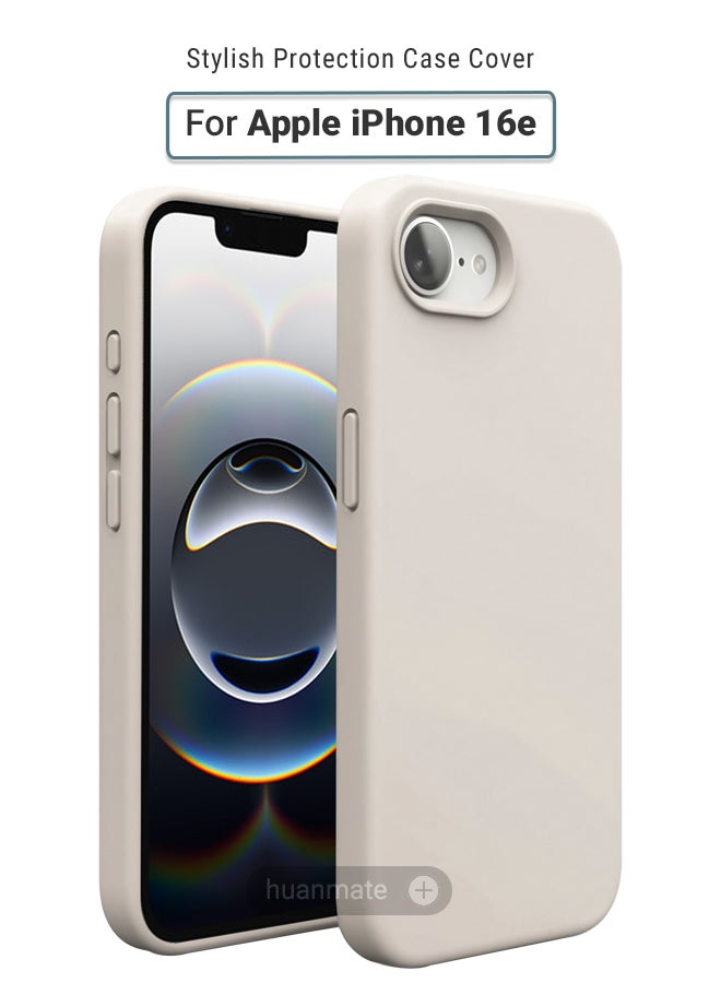 huanmate Apple iPhone 16e Silicone Cover Titanium - Premium 2.0mm TPU Silicon, Enhanced Camera Protection with Lens Shield, Shockproof & Water-Proof Cover for Apple iPhone 16e - Image 1