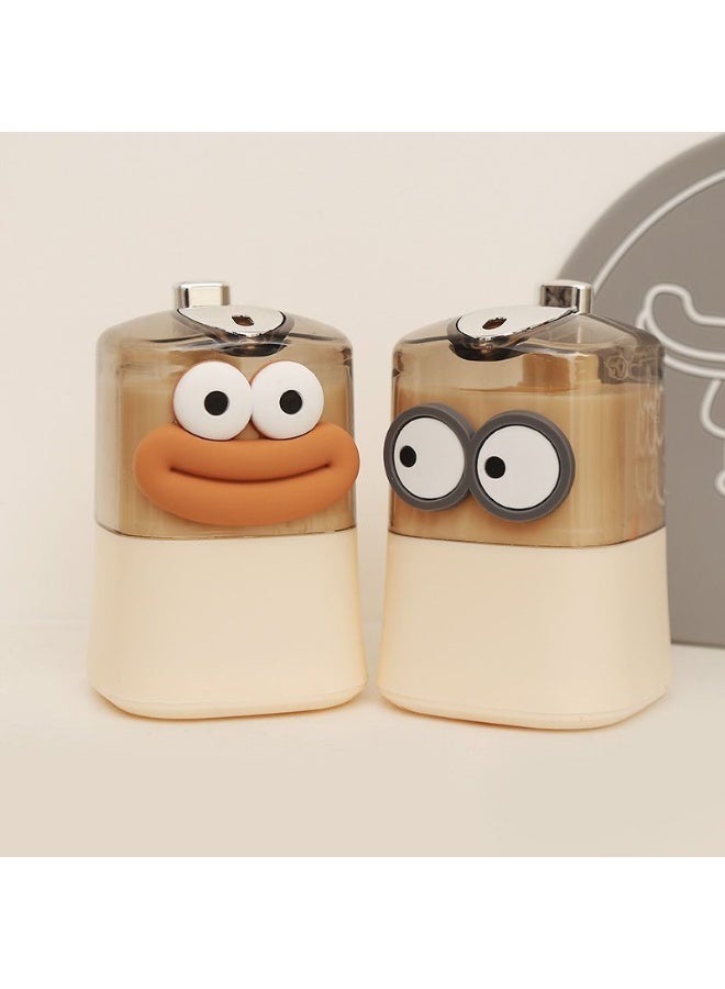 لطيف أوتوماتيكي منبثق حامل عصا الأسنان موزع، منبثق أوتوماتيكي حلو النقانق فم الديكور، الابتكار عصا الأسنان حاوية المطبخ، للمنزل غرفة المعيشة مطبخ المطعم (العيون الكبيرة لطيف) - Image 1