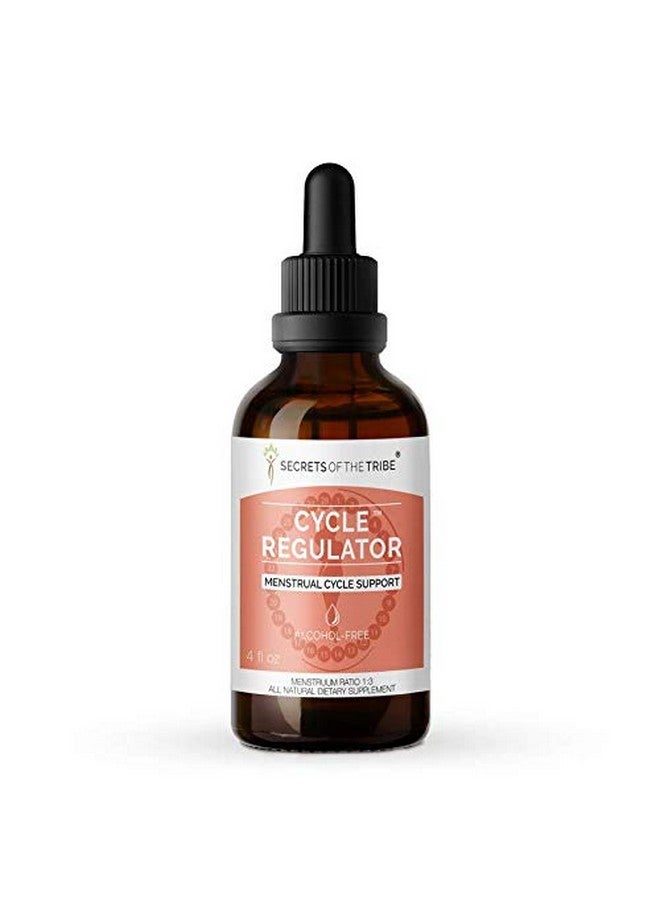 Secrets of the Tribe Cycle Regulator Menstrual Cycle Support Herbal Supplement Blend Drops Alcoholfree Liquid Extract (4 Fl Oz) - Image 1