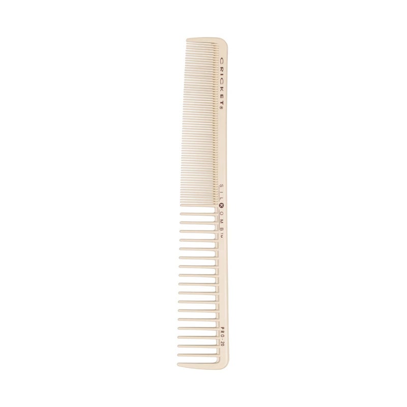 Cricket Silkomb Pro-20 All Purpose Hair Cutting Comb - Silicone-Injected, Seamless Teeth with Dual Tooth Pattern for Precision Cutting, Styling, Ideal for All Hair Types - Image 1