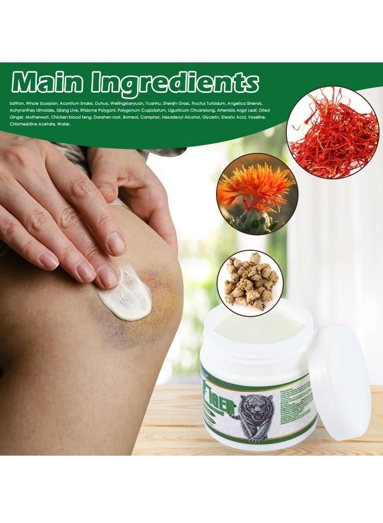 Sumifun White Tiger Balm, Safe And Harmless Lumbar Shoulder And Neck Joint Cream, Easy To Apply Sore Muscle And Joint Relieving Cream, Rheumatoid Arthritis Massage Ointment For Pain Relief Muscle Soreness - Image 3