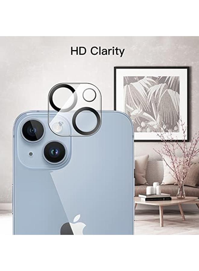 جي تيك واقي شاشة بتغطية كاملة لهاتف آيفون 14 مقاس 6.1 بوصة مع واقي عدسة الكاميرا من الزجاج المقوى عالي الدقة، عبوتان لكل منهما - Image 4