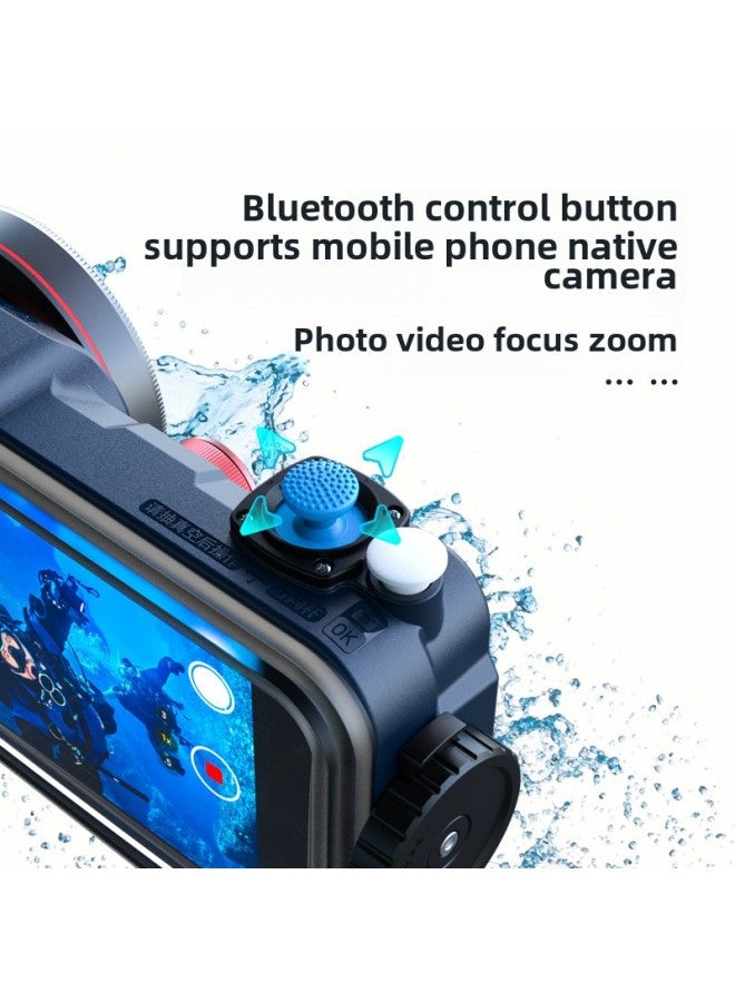 Diving Special Mobile Phone Waterproof Shell HD Photo Video Swimming Snorkeling Artifact Apple Huawei Xiaomi Universal Shell-Color:Steady Surf Handle Bracket  - Image 5