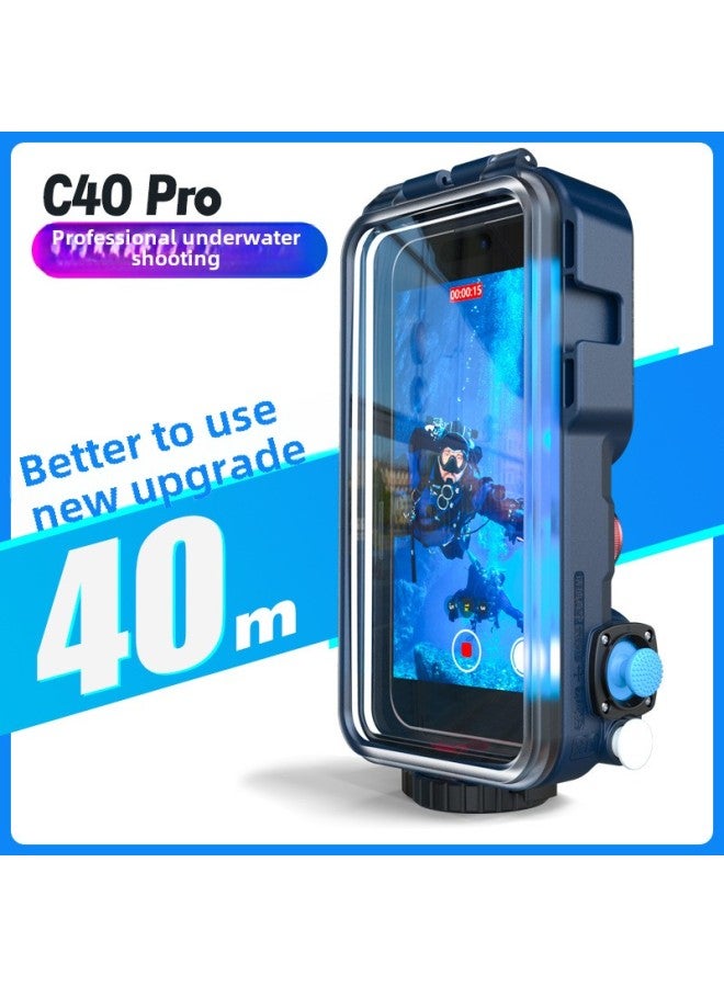 Diving Special Mobile Phone Waterproof Shell HD Photo Video Swimming Snorkeling Artifact Apple Huawei Xiaomi Universal Shell-Color:Steady Surf Handle Bracket  - Image 2