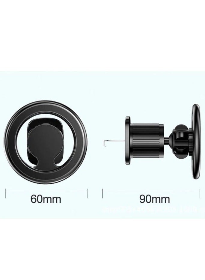 Bastec BC1250 MagSafe Magnetic Stand 2 in 1 Car Mobile Phone Holder with 360 Degree Rotation - Image 3