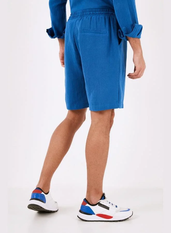 Buratti  Buratti Cotton Regular Fit Pocket Muslin Short Men's SHORT CF24S657802 for Men | Best Price UAE