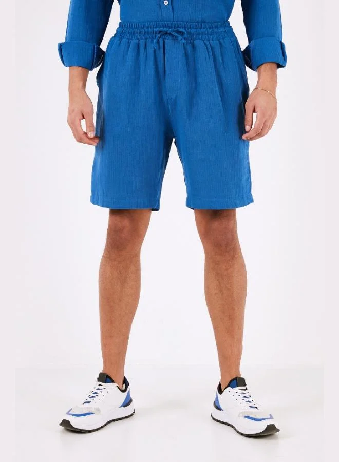 Buratti  Buratti Cotton Regular Fit Pocket Muslin Short Men's SHORT CF24S657802 for Men | Best Price UAE