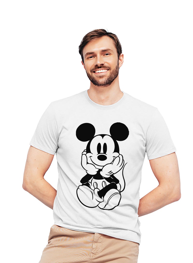 Fashion World Cotton T-shirt Printed with High-quality Cartoon Mickey Mouse - Image 1