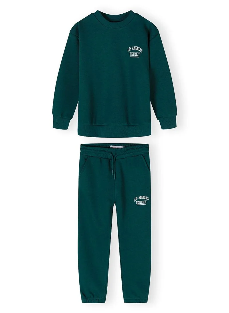 MINOTI Kids Boys  Boys  Crew Neck Sweatshirt And Joggers Set