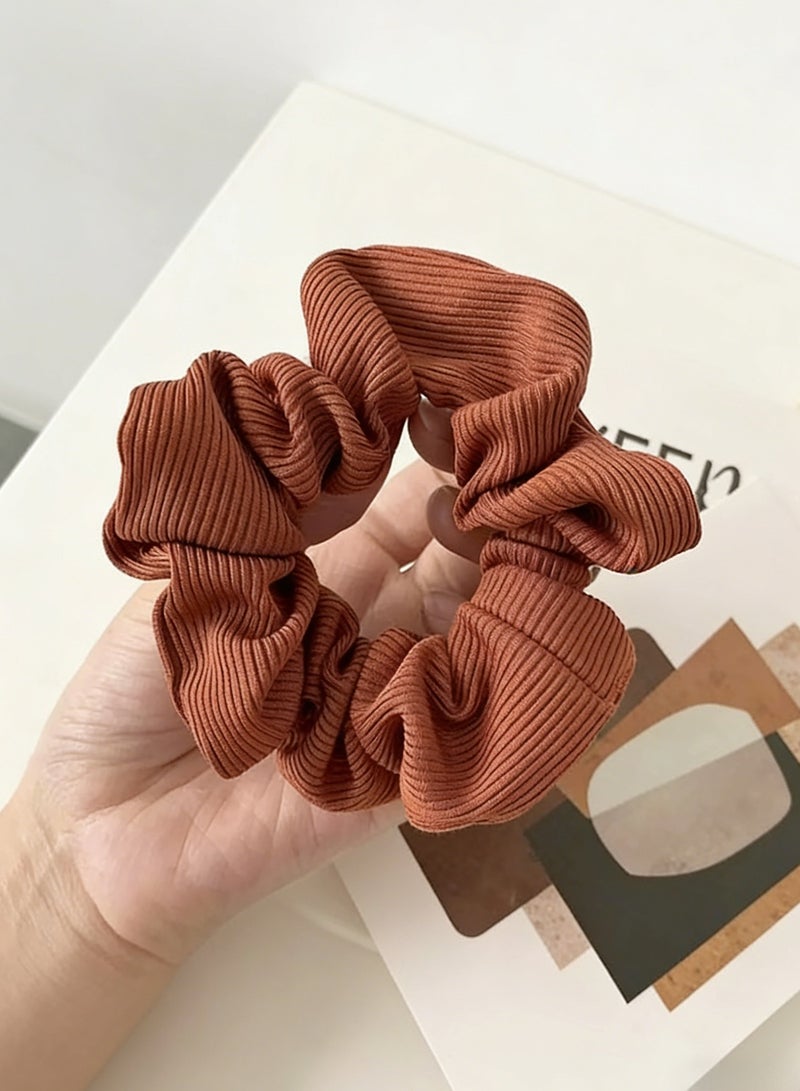 طقم ٦ رابطات شعر من الحرير مطاطية أشرطة شعر من الشيفون الناعم رابطات شعر لطيفة - Image 3
