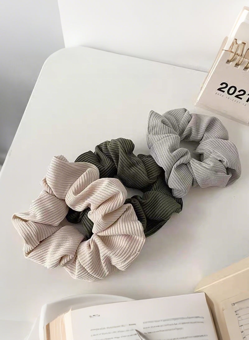 طقم ٦ رابطات شعر من الحرير مطاطية أشرطة شعر من الشيفون الناعم رابطات شعر لطيفة - Image 4