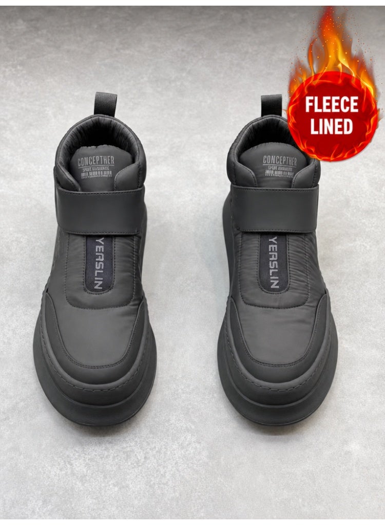 Men's Winter Snow Boots - Waterproof, Warm, Anti-Slip & Shock-Absorbing Outdoor Mountain Hiking Shoes - Image 1