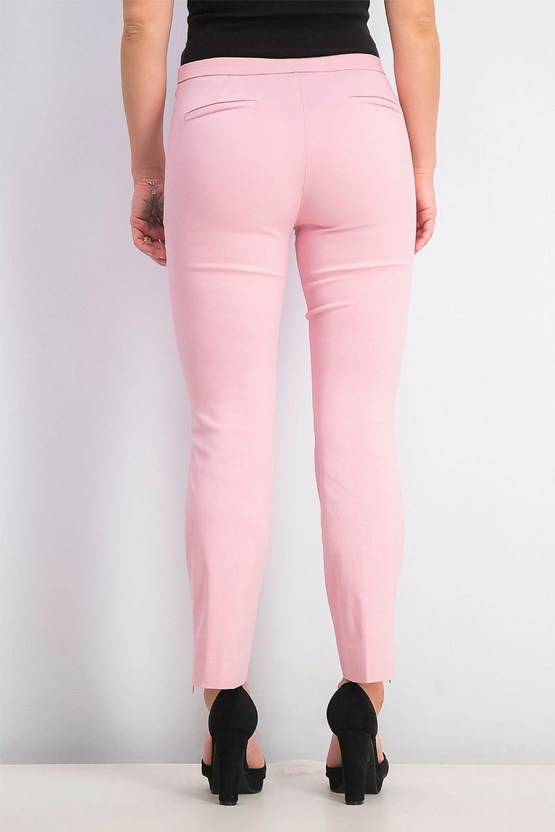 MANGO Women Plain Pants, Pink - Image 3