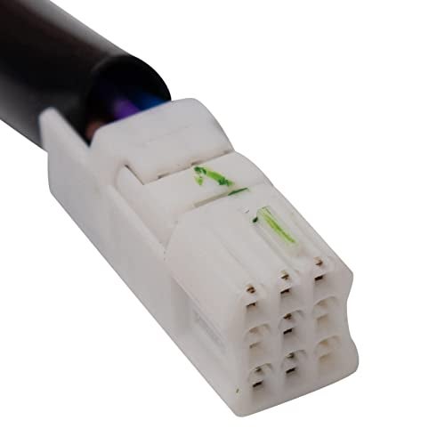 TRQ Driver & Passenger Side Power Mirror Set Smooth Black without Heat with Blind Spot Indicator Compatible with 2017-2021 Mazda 6 MA1320231 MA1321231 - Image 3