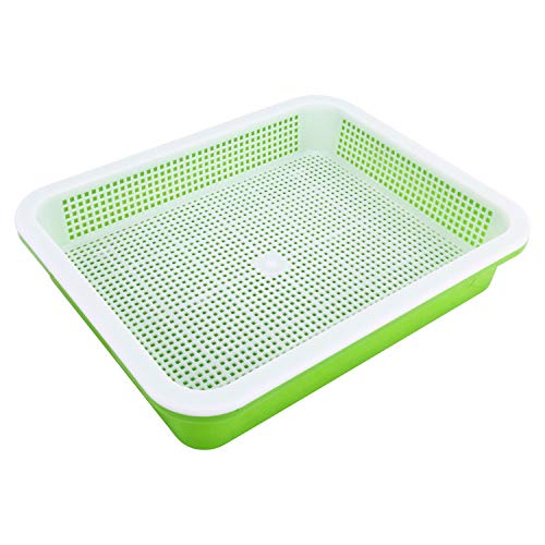 Homend 5 Pack Seed Sprouter Tray With Lid, Seed Germination Tray BPA Free Nursery Tray For Seedling Planting Great For Garden Home Office (5),Green, White - Image 4