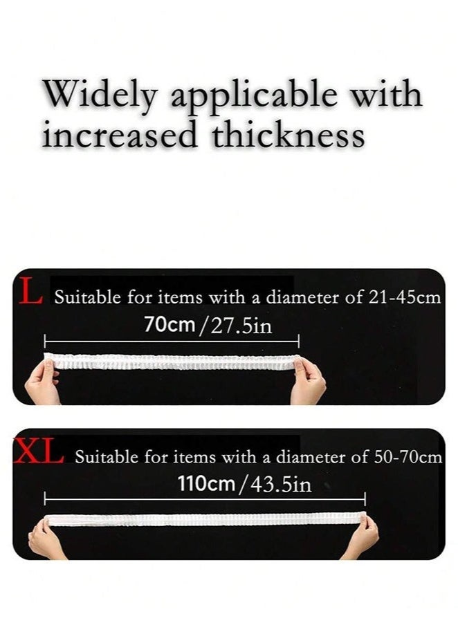 ٢٠ قطعة من أغطية التغليف البلاستيكية الكبيرة للاستخدام مرة واحدة، غطاء حماية من الغبار يحمي الأجهزة المنزلية مثل المقلاة الهوائية، وأجهزة طهي الأرز، للاستخدام المنزلي، والسفر، والتنظيم، والتخزين. - Image 2