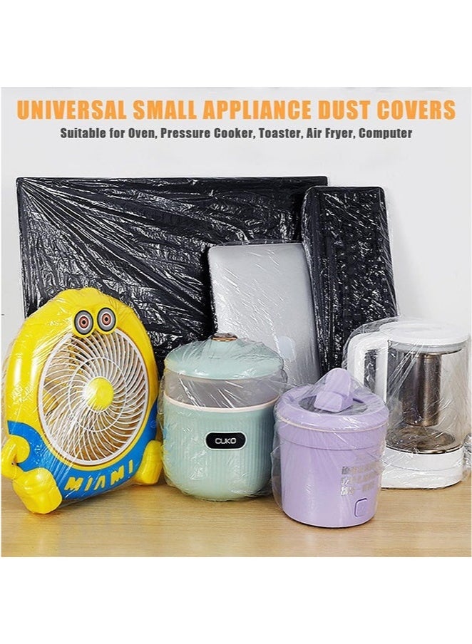 ٢٠ قطعة من أغطية التغليف البلاستيكية الكبيرة للاستخدام مرة واحدة، غطاء حماية من الغبار يحمي الأجهزة المنزلية مثل المقلاة الهوائية، وأجهزة طهي الأرز، للاستخدام المنزلي، والسفر، والتنظيم، والتخزين. - Image 5