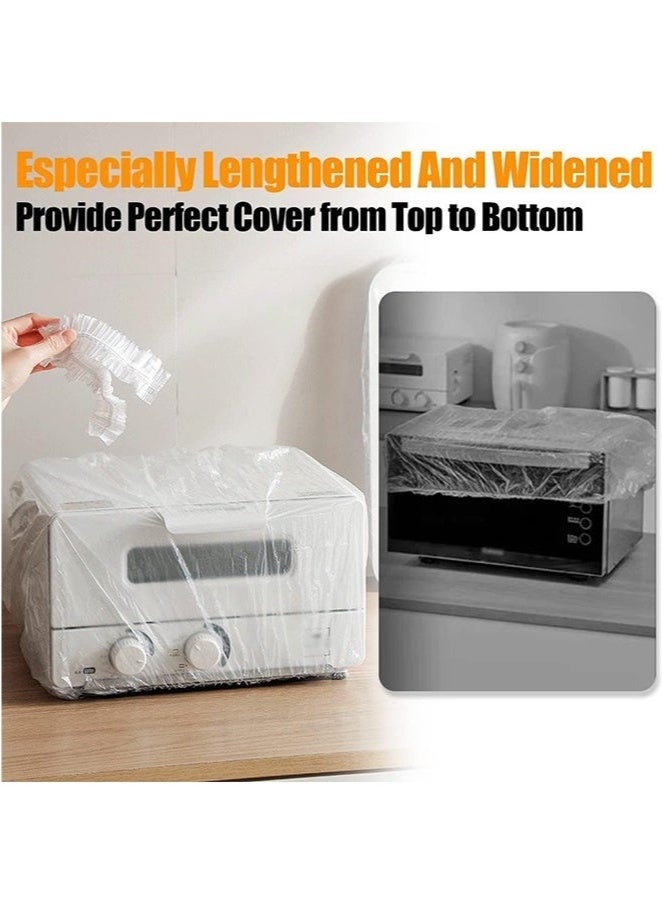 ٢٠ قطعة من أغطية التغليف البلاستيكية الكبيرة للاستخدام مرة واحدة، غطاء حماية من الغبار يحمي الأجهزة المنزلية مثل المقلاة الهوائية، وأجهزة طهي الأرز، للاستخدام المنزلي، والسفر، والتنظيم، والتخزين. - Image 3