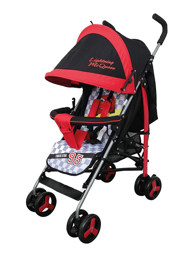 Disney Cars Lightning McQueen Lightweight Adventure Stroller Plus Storage Cabin, 0 - 36 Months - Image 1