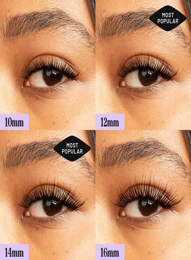 Lilac St. Lilac St - Volume Dramatic Faux Eyelash Clusters (12mm) - Dense & Distinctive Look - DIY Lash Extension Wisps - Lightweight & Lifelike - Lasts 10 Days - Korean Silk - Cruelty Free, Vegan - 10 Lashes - Image 5