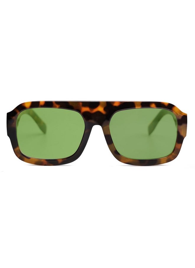 Sojos Trendy Square Aviator Sunglasses For Womens Mens Polarized Plastic Frame Flat Top Designer Inspired Shades Uv400 Sun Glasses Sj2281  - Image 3