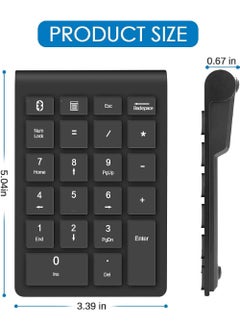 Rock Pow Wireless Number Pads Numeric Keypad 22 Keys  - Image 4