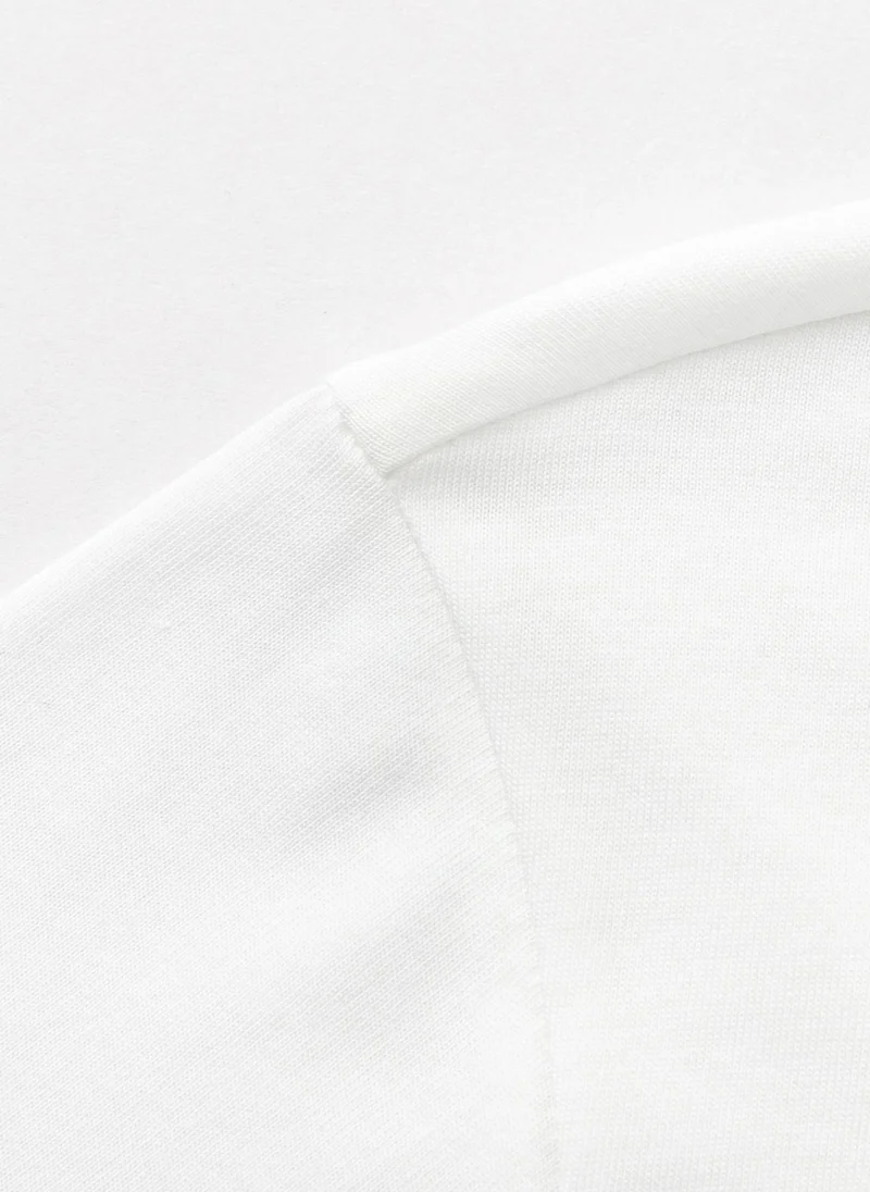 Balabala White Kids Boys Round v-neck short-sleeved T-shirt for Men | Best Price UAE