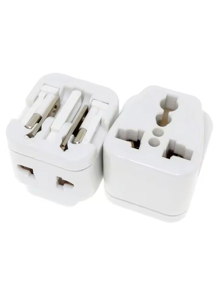 blupebble PassPort Go Universal Travel Adapter | 195 Country Compatibility | All-in-One Plug for UK/US/EU/AU | Compact, TSA-Friendly, Safe for Phones, Laptops, Hair Dryers | White - Image 1