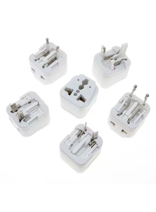 blupebble PassPort Go Universal Travel Adapter | 195 Country Compatibility | All-in-One Plug for UK/US/EU/AU | Compact, TSA-Friendly, Safe for Phones, Laptops, Hair Dryers | White - Image 3