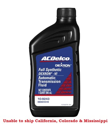 ACDelco 109243 Dexron-VI Full Synthetic Automatic Transmission Fluid 1 Quart (6 Pack) - Image 2