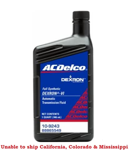 ACDelco 109243 Dexron-VI Full Synthetic Automatic Transmission Fluid 1 Quart (6 Pack) - Image 3