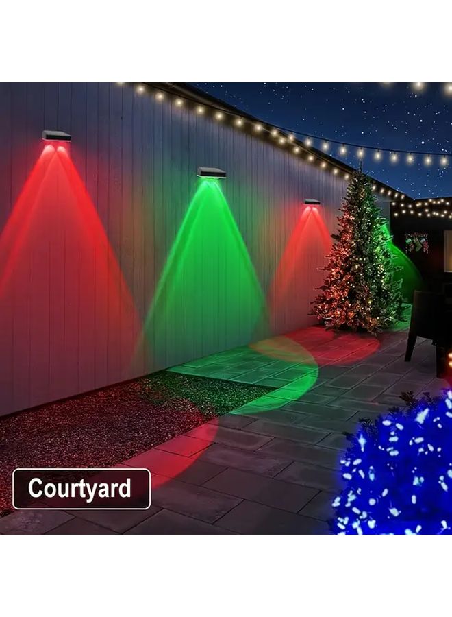 8 Packs White Solar Wall Lights Outdoor Garden Fence Deck Lighting Dusk To Dawn - Image 5