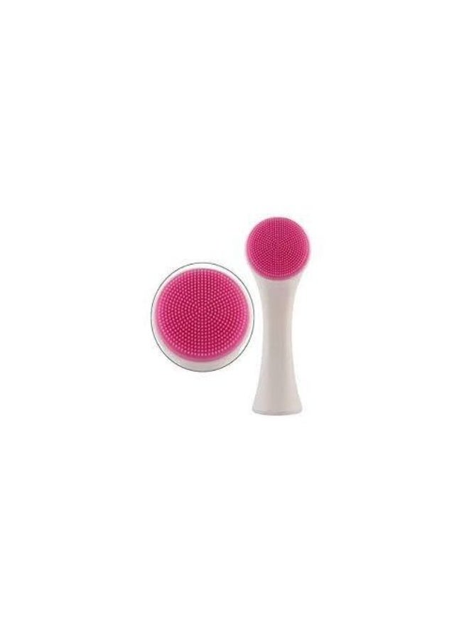 Double Face Cleanser Face Brush Soft Hair Silicone Face Washer Manual Makeup Remover Deep Cleansing Brush Random Color - Image 2