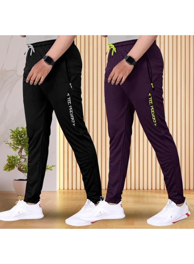 بنطال رياضي للرجال من TEE PROJEKT - تصميم عصري بلون موحد مع جيب، مناسب للأنشطة الرياضية واليوغا (عبوة من قطعتين) - مقاس L - Image 2